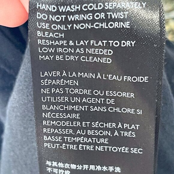 Free People Boheme Mini Dress Womens Size 4 Black Combo Long Sleeve Boho Ruffle - Picture 11 of 14